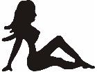  Sexy Lady Mud Flap 2 Decal