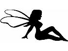  Sexy Lady Silhouette Fairy Decal