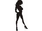  Sexy Lady Silhouette Standing Decal
