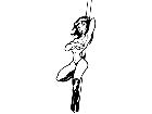  Sexy Pole Dancer Decal