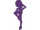  Sexy Silhouette 0 6 Afro Decal