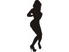  Sexy Silhouette 2 3 Boobies Decal