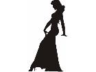  Sexy Silhouette 2 4 Long Dress Decal
