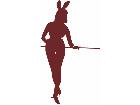  Sexy Silhouette 4 3 Bunny Pool Decal