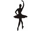  Silhouette Ballerina Decal