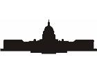  Silhouette Capitol Building Decal
