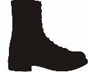 Silhouette Combat Boot Decal
