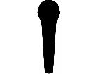 Silhouette Cordless Mic Decal