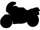  Silhouette Crotch Rocket Decal