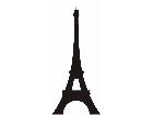  Silhouette Eiffel Tower Decal
