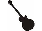  Silhouette Electric Guitar Decal