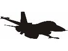  Silhouette F- 1 6 Decal
