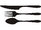  Silhouette Flatware Decal