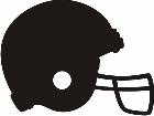  Silhouette Football Helmet Decal