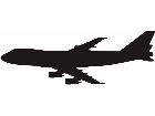  Silhouette Jumbo Jet Decal