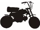  Silhouette Mini Bike Decal