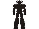  Silhouette Robot Decal