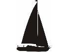  Silhouette Sailboat Decal