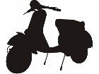  Silhouette Scooter Decal