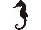  Silhouette Seahorse Decal
