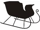  Silhouette Sleigh Decal