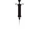  Silhouette Syringe Decal