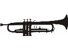  Silhouette Trumpet Decal