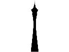  Silhouette Vegas Tower Decal