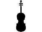  Silhouette Violin Decal