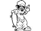  Skater Finger Decal