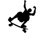  Skater Ollie Trick 2 Decal