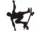  Skater Sihouette 0 5 Decal