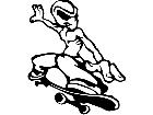  Skatin Bad Alien Decal