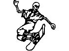  Skatin Skeleton Decal