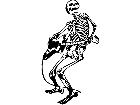  Skeleton Guitar Decal