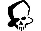  Skull Abstract Scribble Decal