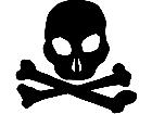  Skull And Crossbones 0 6 1 V A 1 Decal