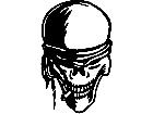  Skull Blind Fold Decal