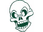  Skull Cartoon 2 2 Decal