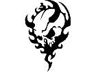  Skull Devil Tribal Decal
