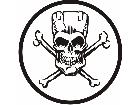  Skull Frankenstein Decal