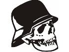  Skull German Helmet Decal