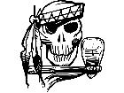  Skull Indian 0 6 1 V A 1 Decal