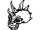  Skull Spikehead Decal