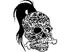  Skull Tattooed Decal