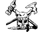  Skull Viking Decal