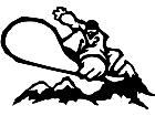  Snow Boader Jumpcut Decal