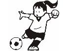  Soccer Girl Decal