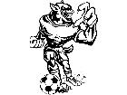  Soccer Wolf M B 1 Decal