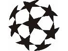  Soccerball Stars Decal